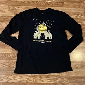 Womens Ivory Ella - black with gold LS- size small